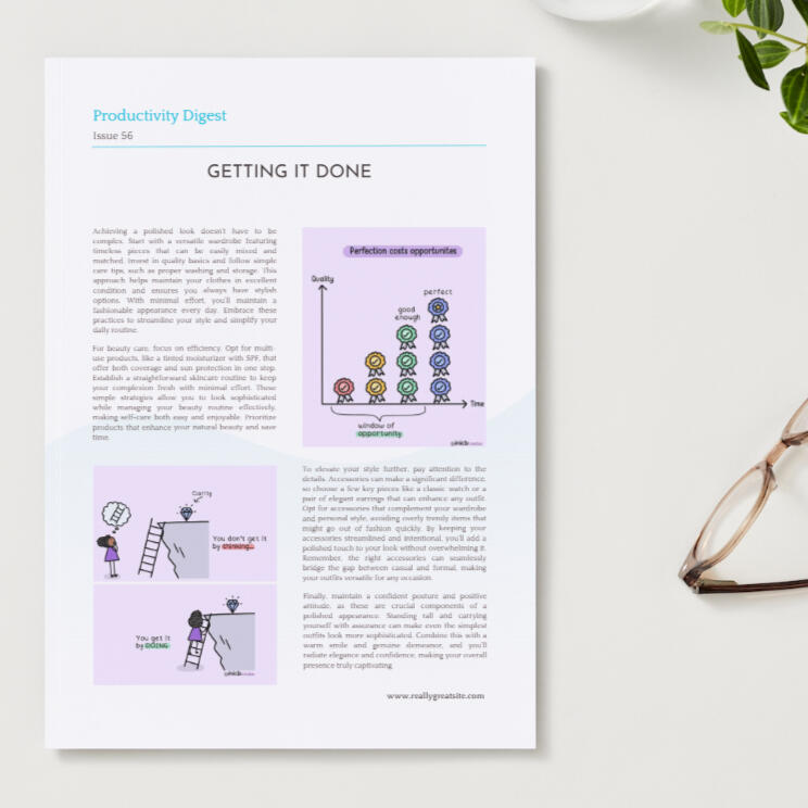 Whimsical productivity illustrations for productivity editorial publication - Yemisi Olusanya