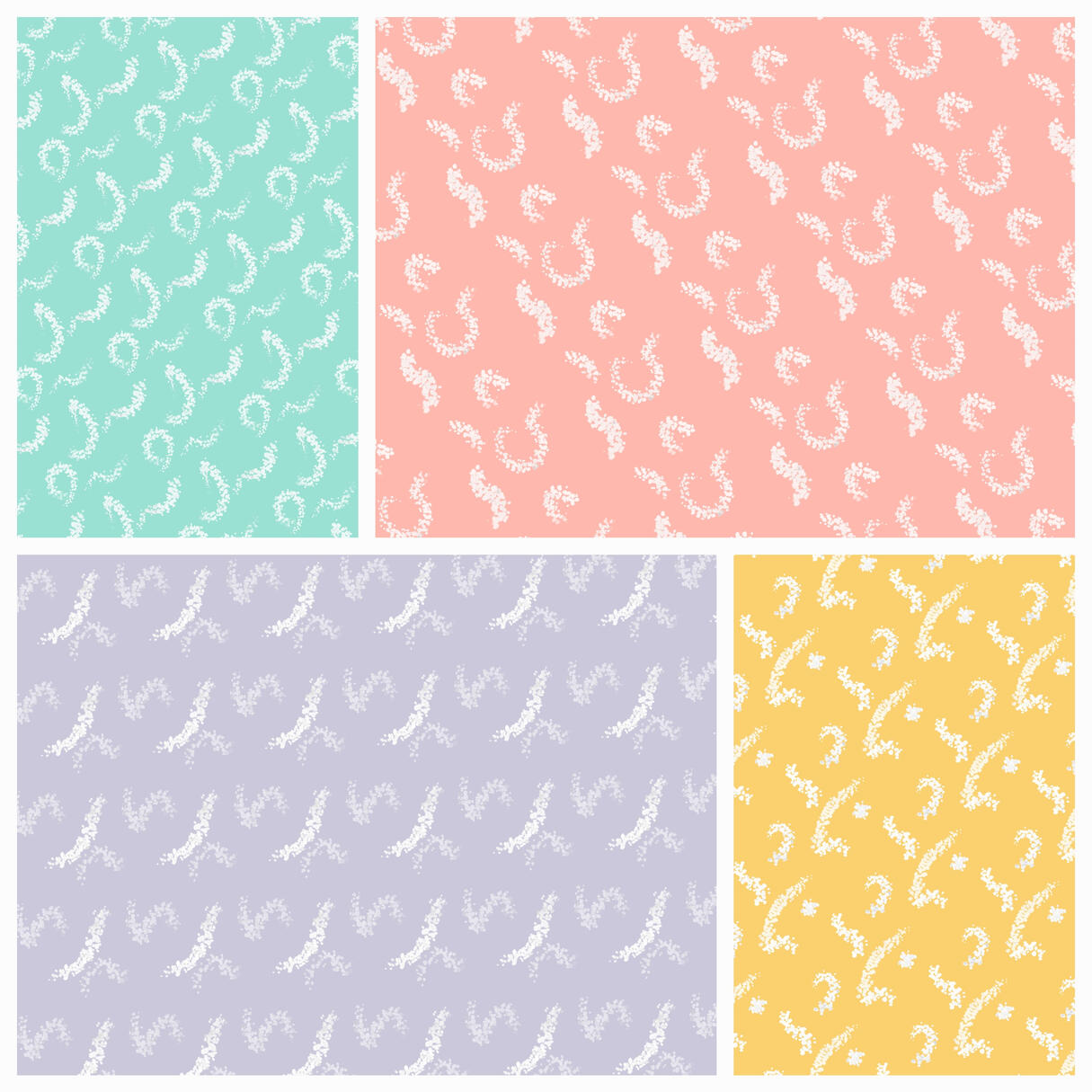 Hand-drawn motifs Inspired by the joyful clustering of daisies in the spring - Yemisi Olusanya