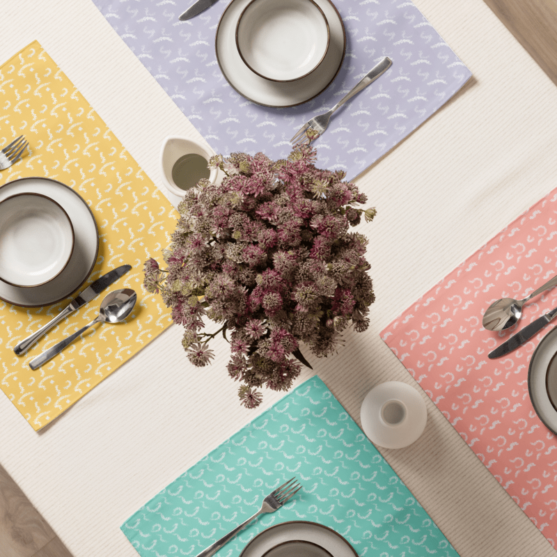 Elegant abstract motifs with pastel colours for tableware - Yemisi Olusanya
